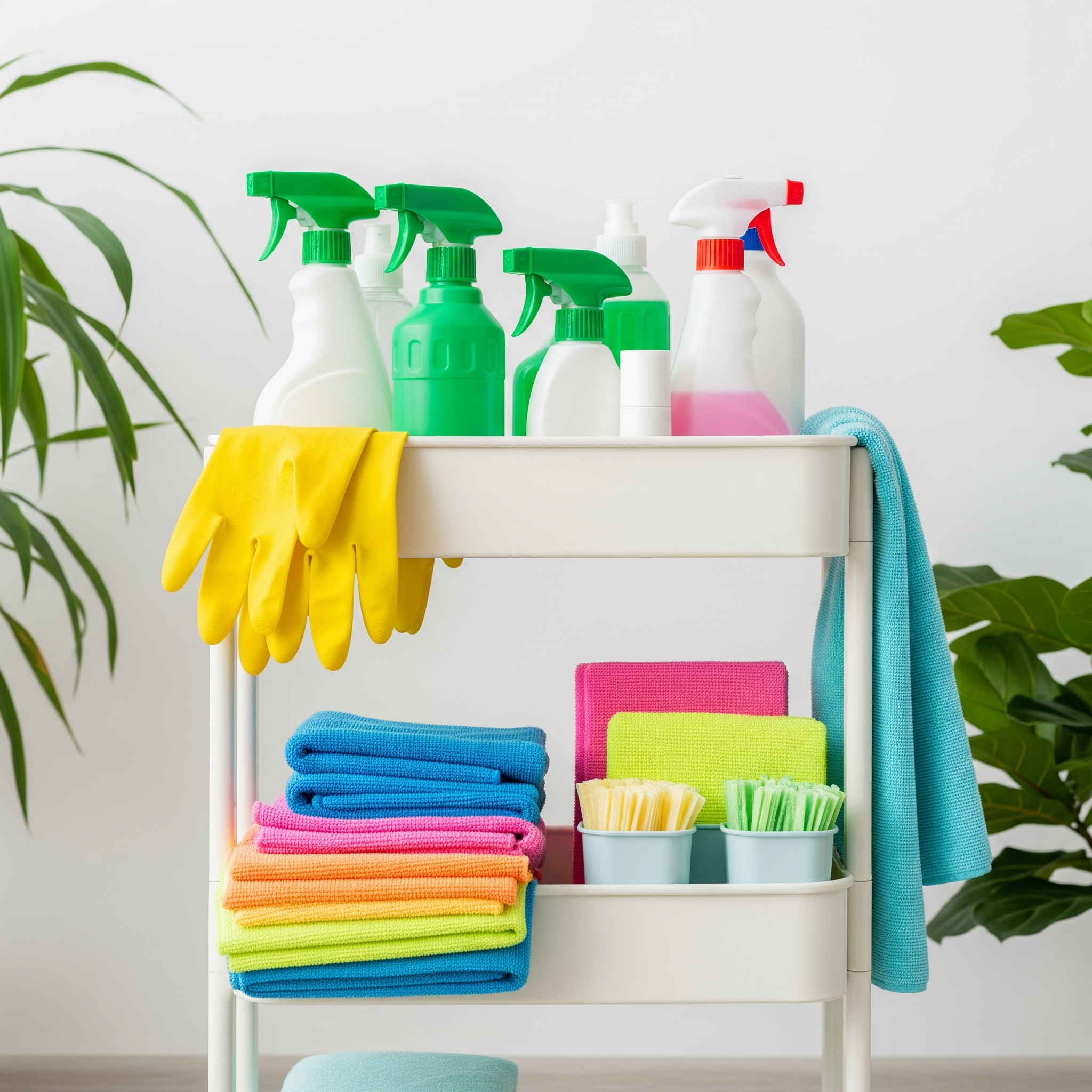 Professional cleaning supplies and equipment